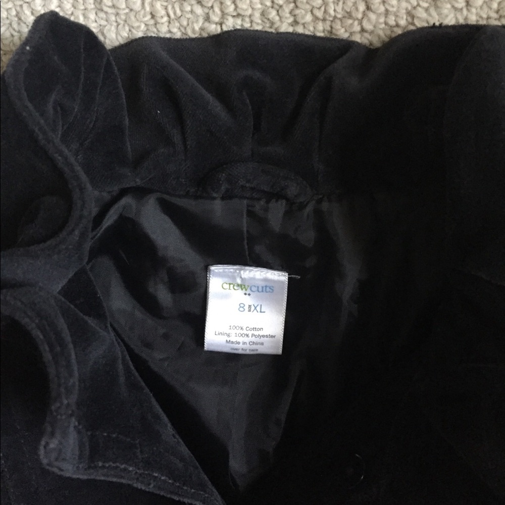 CrewCuts Girls Velvet Ruffle Jacket - Picture 2 of 6